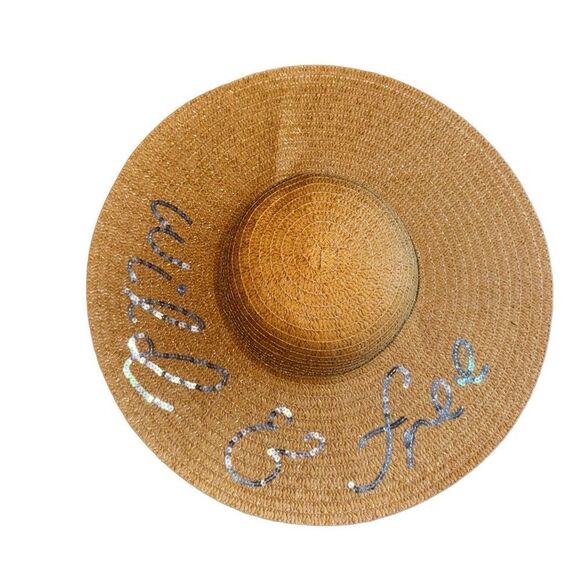 Rampage 'Wild & Free' Beautiful Straw Hat - One Size - Picture 3 of 5
